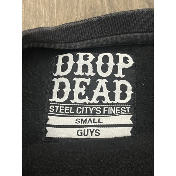 Drop Dead Clothing Disney Zombie Mickey Crewneck Sweatshirt Small Black - Fade? - Picture 5 of 8